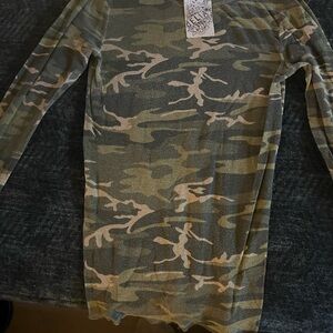 Camo Long Sleeve Top